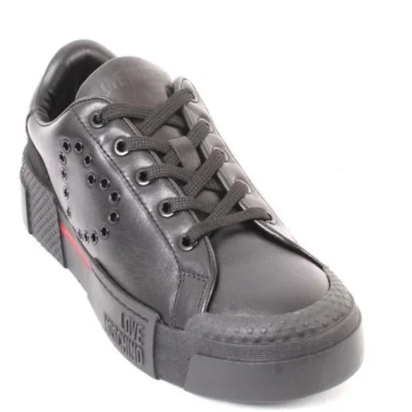 Love Moschino Shoes Moschino 5425 Black Leather Fashion